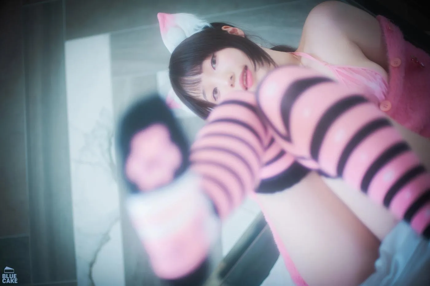 Bambi밤비 – NO.91 [BLUECAKE] Naughty Cats Pink  Mint RED [90P]插图5